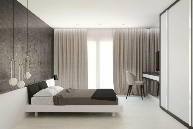 Минималистичный дизайн спальни: 75 дизайнерских решений