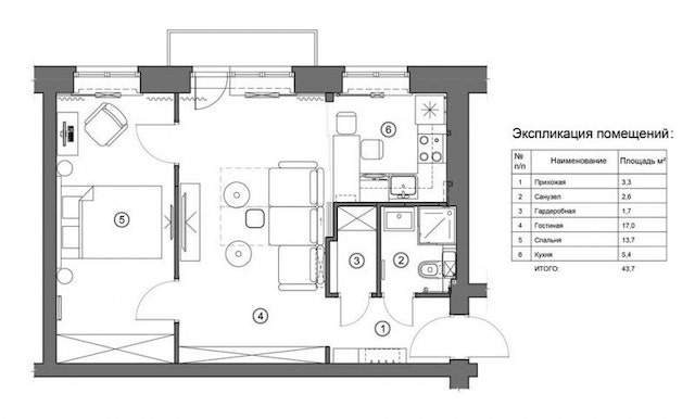 Дизайн двухкомнатной хрущевки с перепланировкой и без +79 фото