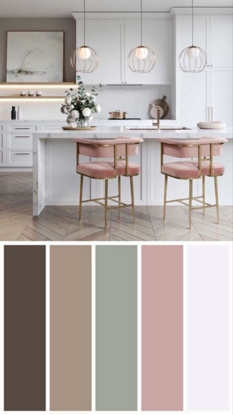Сочетание цветов в интерьере кухни: основные правила и тренды