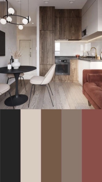 Сочетание цветов в интерьере кухни: основные правила и тренды