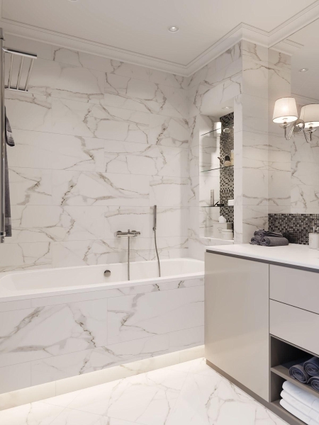Магия мрамора: стильные идеи для вашей ванной комнаты