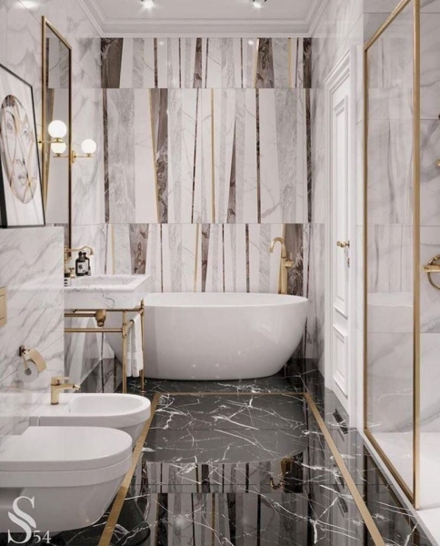 Магия мрамора: стильные идеи для вашей ванной комнаты