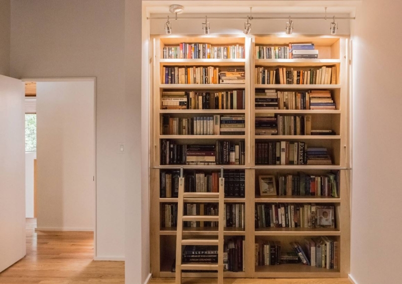 Домашняя библиотека в интерьере