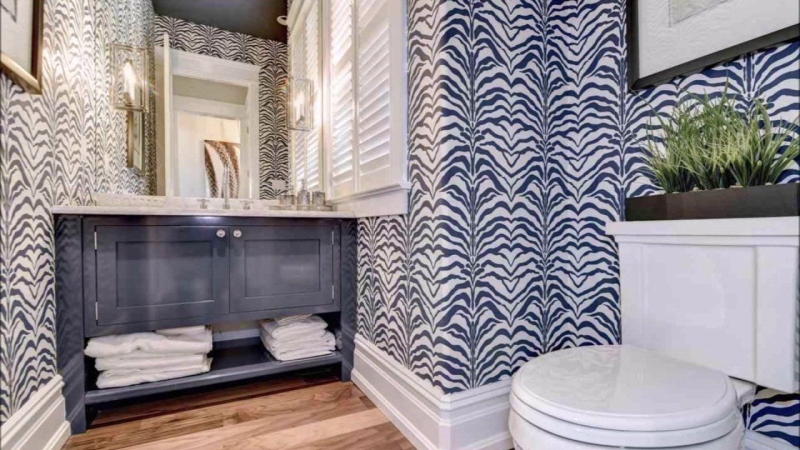 Уникальные идеи обоев для ванной комнаты 2024 года