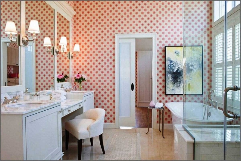 Уникальные идеи обоев для ванной комнаты 2024 года