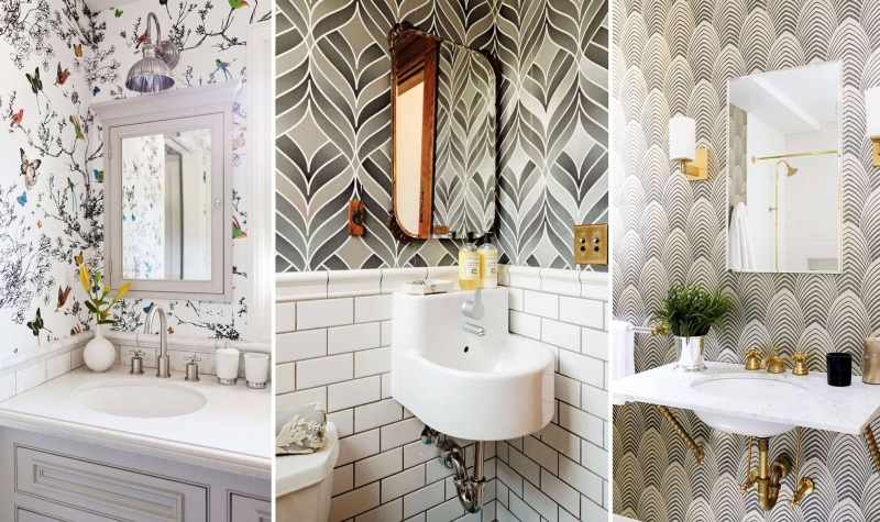 Уникальные идеи обоев для ванной комнаты 2024 года