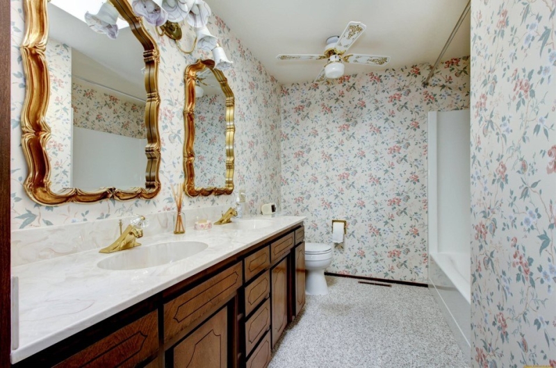 Уникальные идеи обоев для ванной комнаты 2024 года