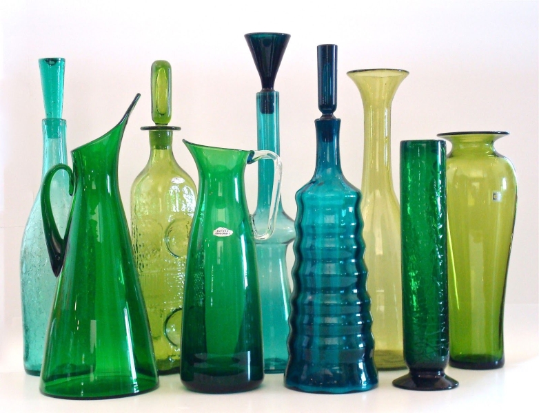 Цветная стеклянная посуда – яркий тренд 2024