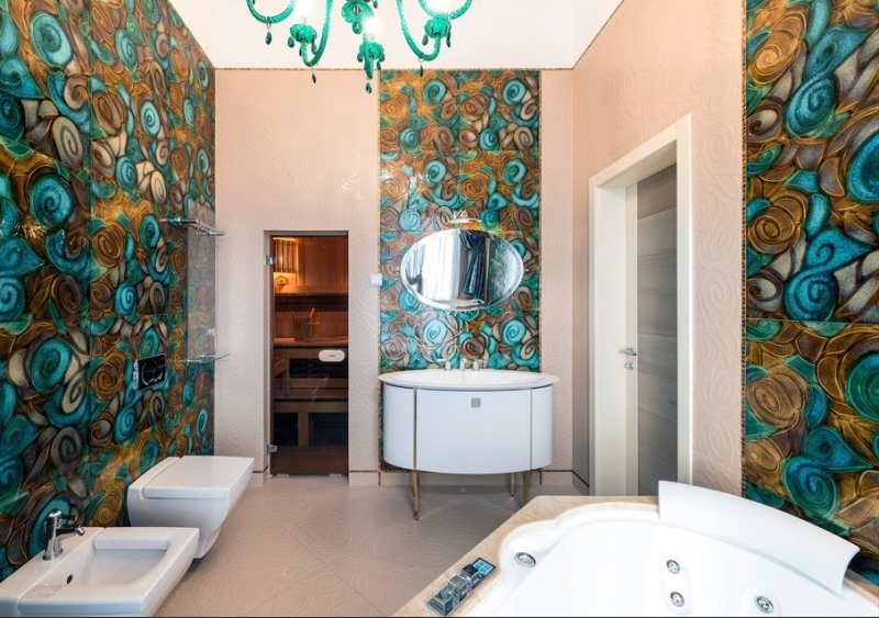Уникальные идеи обоев для ванной комнаты 2024 года