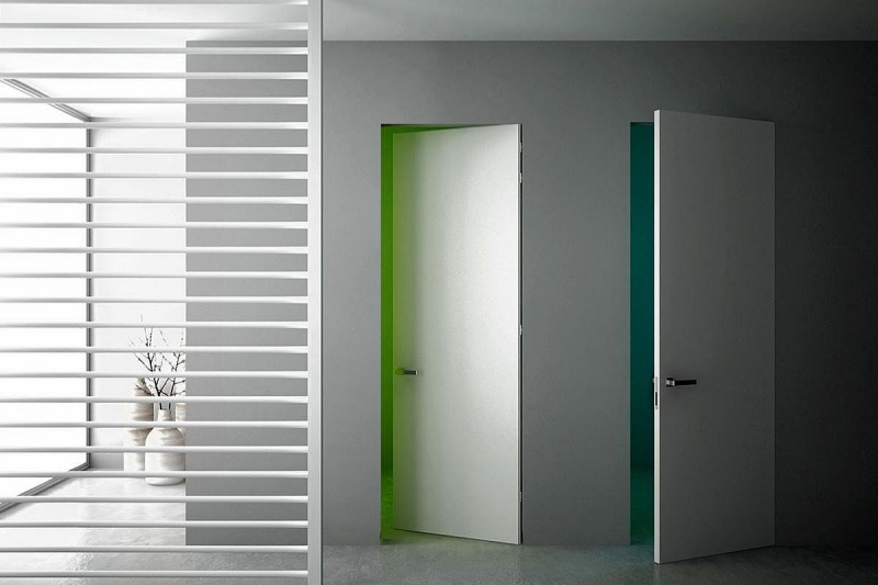 Скрытые двери в интерьере: оригинальный и практичный дизайн на фото