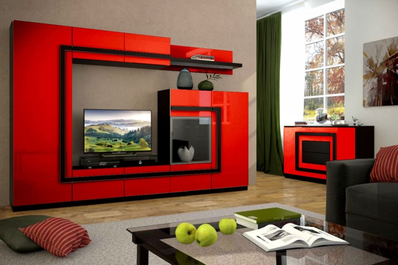 Стенка для гостиной: практичная мебель для комфортного пространства