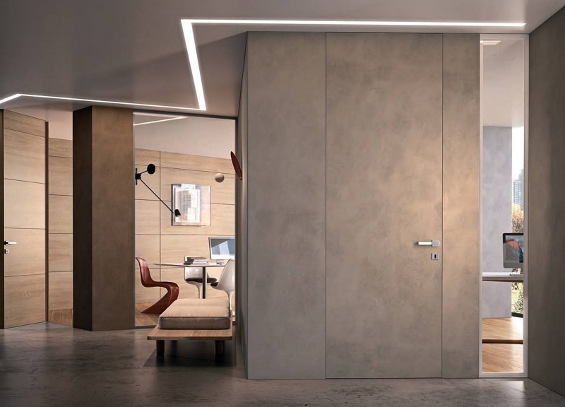 Скрытые двери в интерьере: оригинальный и практичный дизайн на фото