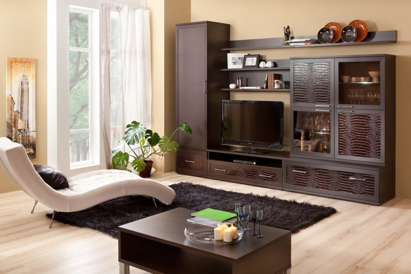 Стенка для гостиной: практичная мебель для комфортного пространства