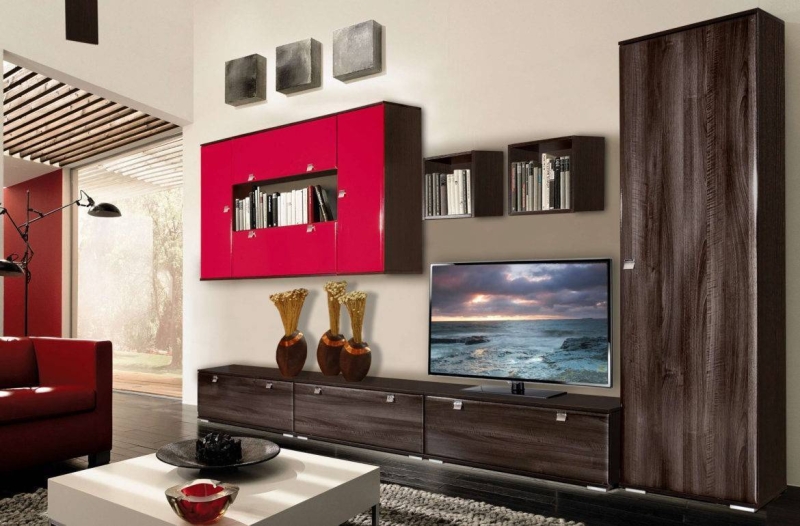Стенка для гостиной: практичная мебель для комфортного пространства