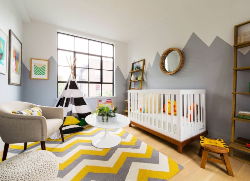 Двухцветные стены: гармоничные комбинации оттенков в интерьере