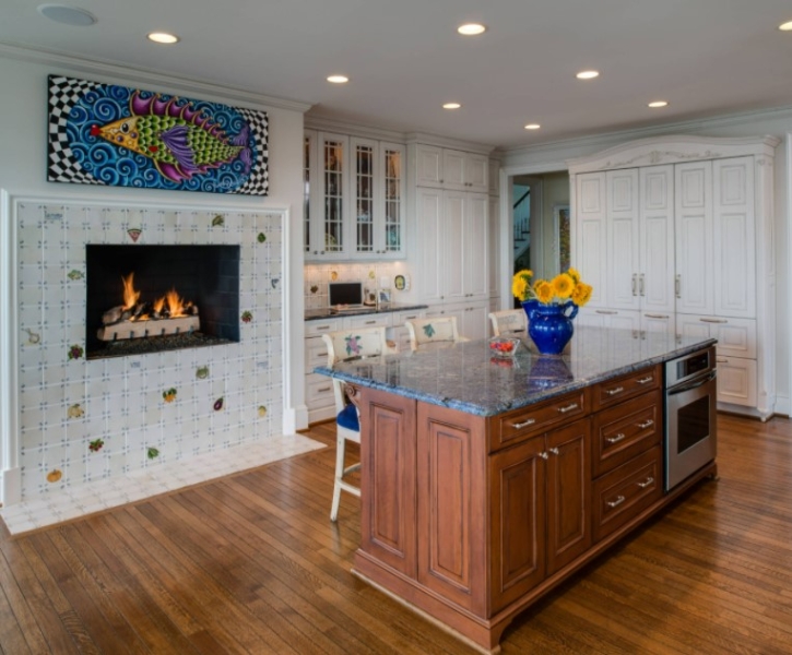 Камин в современном интерьере