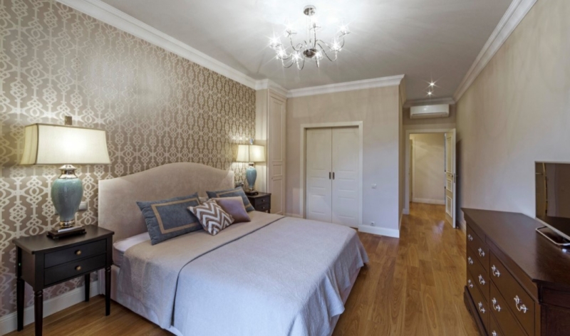 Спальня с гардеробной комнатой: виды и способы монтажа