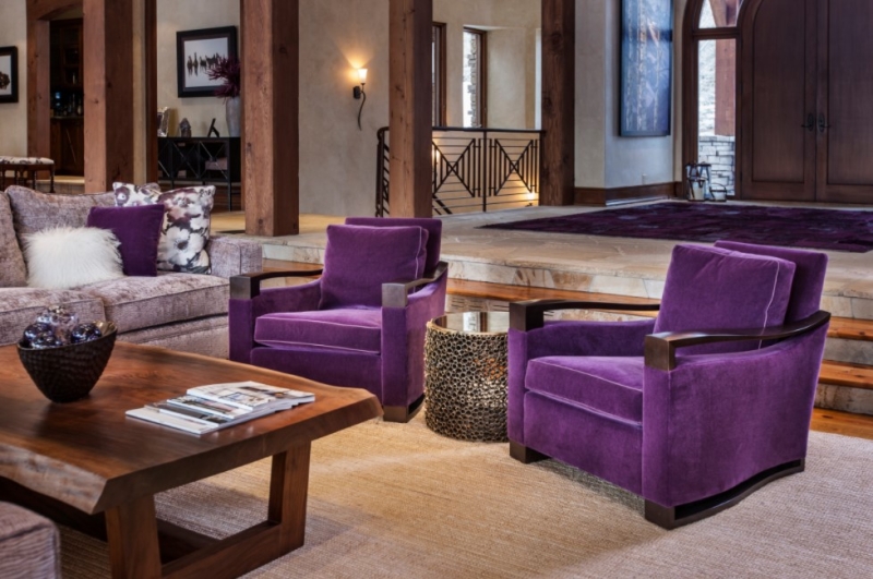 Идеи для спальни в фиолетовых тонах